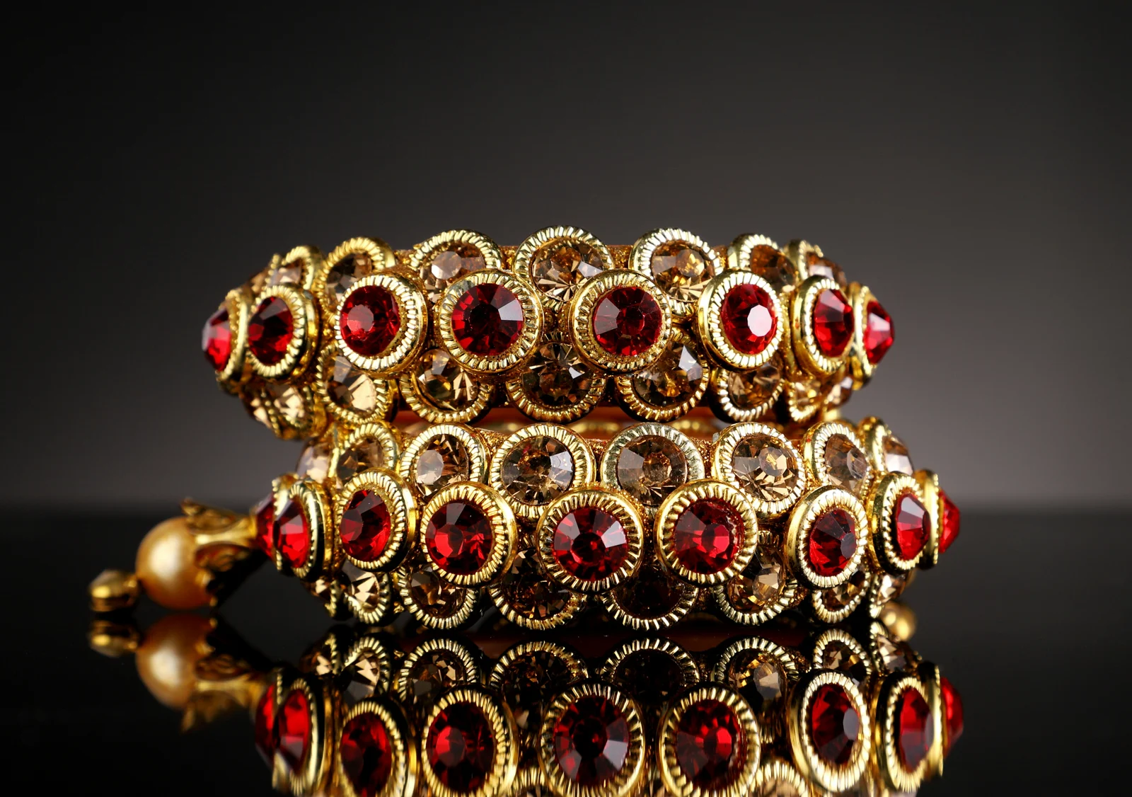 Marquise Ruby Bangle by Aurelle Joaillerie